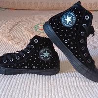 converse velluto e borchiette 37.5