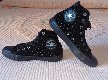 converse velluto e borchiette 37.5