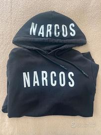 Felpa con cappuccio invernale Narcos Nera Taglia M
