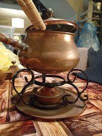 paiolo elettrico in rame, kit per Bourgugnonne 