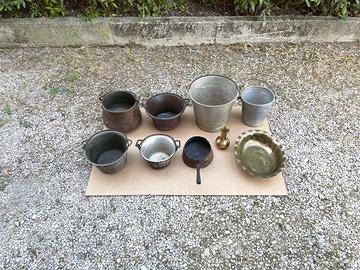 Pentola Secchio Paiolo vintage da cucina