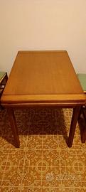 Tavolo legno massello rovere Ciamaglia +4 sedie