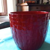 Vaso rosso lucido