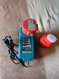 caricabatterie e batteria makita 