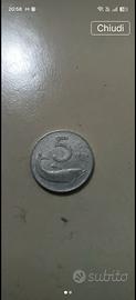 moneta 5 lire anno 1954