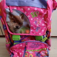 Zaino  elementare WWF NUOVO e+carello e vestiti 