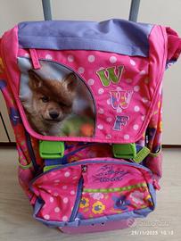 Zaino  elementare WWF NUOVO e+carello e vestiti 