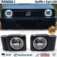 FARI LED per Fiat Panda 141 con STAFFE Luce Bianca
