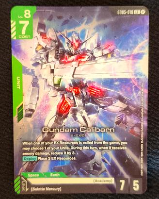 gundam calibarn gd05-018 card game 