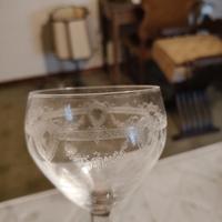 4 bicchieri cristallo 1900