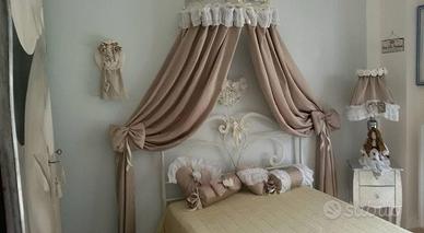 Letto Giusti Portos 1 piazza e mezza a baldacchino