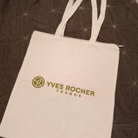 Sacca shopper bag grande bianca con zip