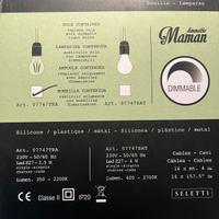 Led a sospensione Maman  Seletti 14 luci nero