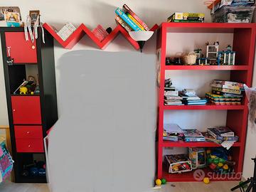 Camera da letto più parete soggiorno