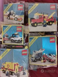 Lotto lego 5 set Town Legoland completi istruzioni