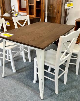 Tavolo cm. 120 x 80 gamba in ferro .