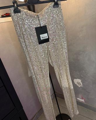 pantalone glitterato 