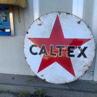 Insegna SMALTATA BIFACC CALTEX  TEL 3387648444