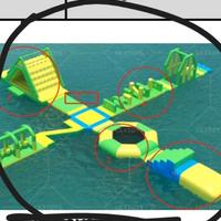 Parco acquatico gonfiabile