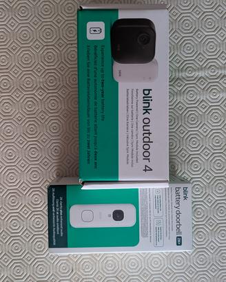 Blink Outdoor 4 + Blink Battery Doorbell 2K-NUOVI-