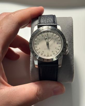 Orologio Glycine airman purist n°1 36mm bianco