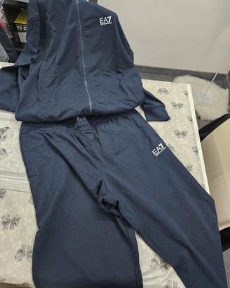 tuta emporio armani blu completa