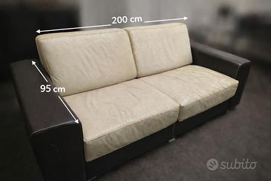 Divano letto ecopelle