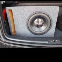 Subwoofer gs audio con box mochettato