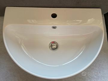 Lavandino in ceramica bianca 60 x 41