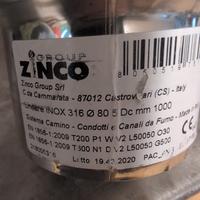 tubo per canna fumaria inox 316