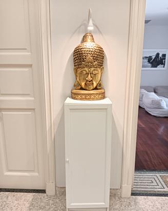 Mobile ingresso bianco con Buddha e luce compresa