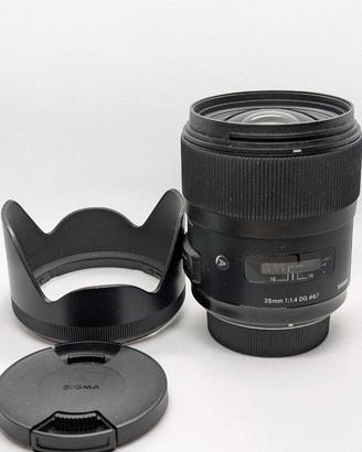 obiettivo sigma per Nikon 35mm f1.4 come nuovo