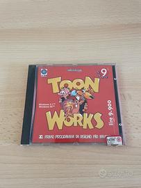 Cd-rom toon works vintage programma di disegno