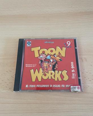 Cd-rom toon works vintage programma di disegno