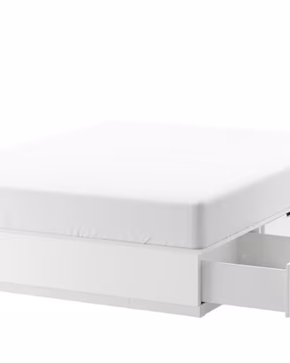 NORDLI Struttura letto+ contenitori + testiera