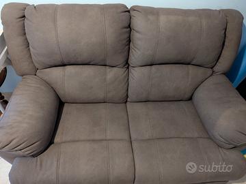 Divano 2 posti con 2 recliner manuali