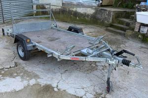 Carrello ellebi con pianale frenato ammortizzato