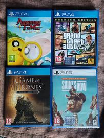 giochi ps4: game of thrones, gta, adventure time