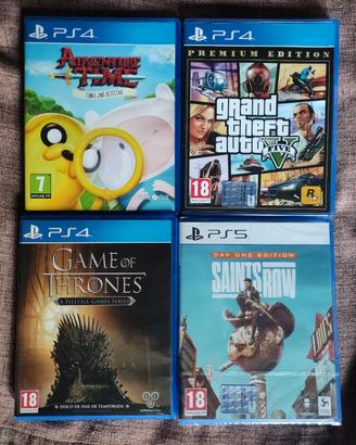 giochi ps4: game of thrones, gta, adventure time