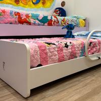 Letto singolo con letto estraibile