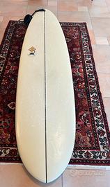 Tavola surf 6.4 + pinne e leash
