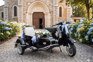 Piaggio Vespa PX 150 sidecar
