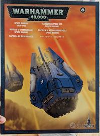Warhammer 40000 Space Marine drop pod