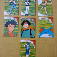 7 carte Pokemon serie HV Topps "Eroi e Furfanti",