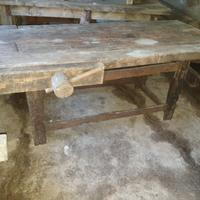 antico tavolo da falegname 