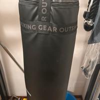 Sacco da boxe OUTSHOCK nero e grigio