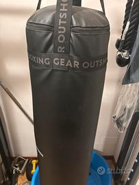 Sacco da boxe OUTSHOCK nero e grigio