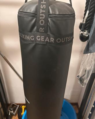 Sacco da boxe OUTSHOCK nero e grigio