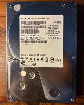 4 Hard disk interni da 1TB