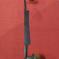 Antico attrezzo da falegname, coltello a 2 manici